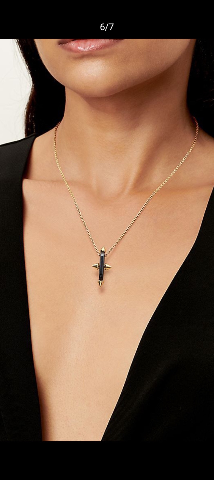 Tiffany klassieke cross colorblock ketting zwaar verguld elegant en zoet luxueus en groots - topkwaliteit