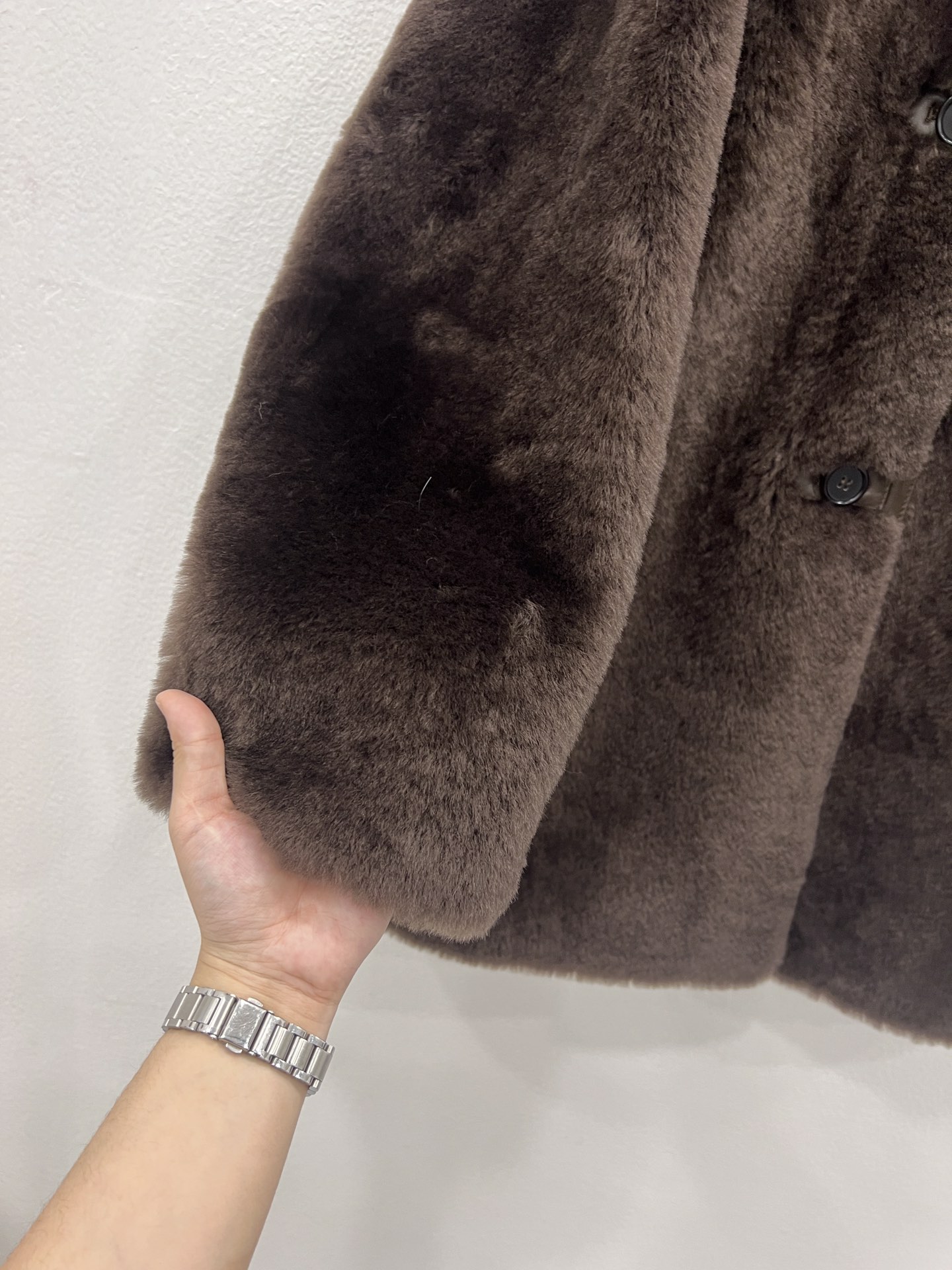 Max Mara Single-Rate Female Suit with New Tweezer: Melinou Wool and Weather-Resistant Leather - 图片 4