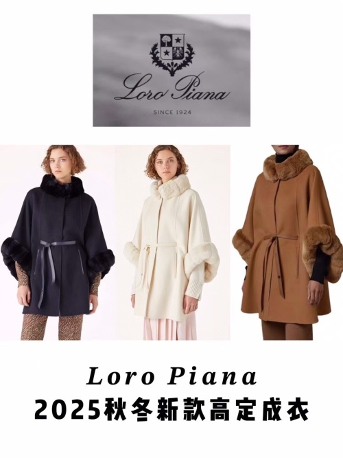 Loro Piana 2025 Fall/Winter Cape with Fur Trim, Luxurious and Elegant 1 Loro Piana 2025 Fall/Winter Cape with Fur Trim, Luxurious and Elegant