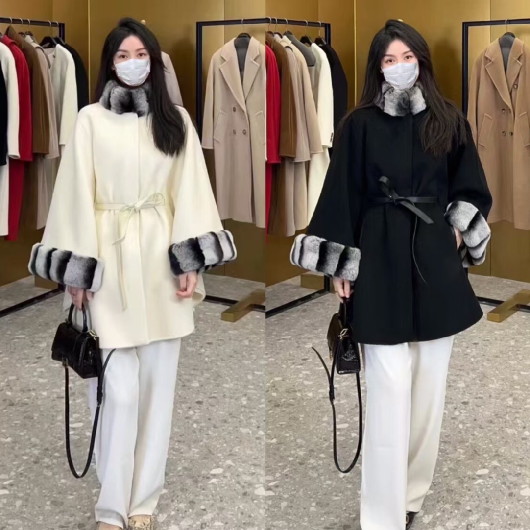 Loro Piana Inspired 2025 Winter Fur Trimmed Cape - Luxurious and Elegant 3 i1756886811 4055 1