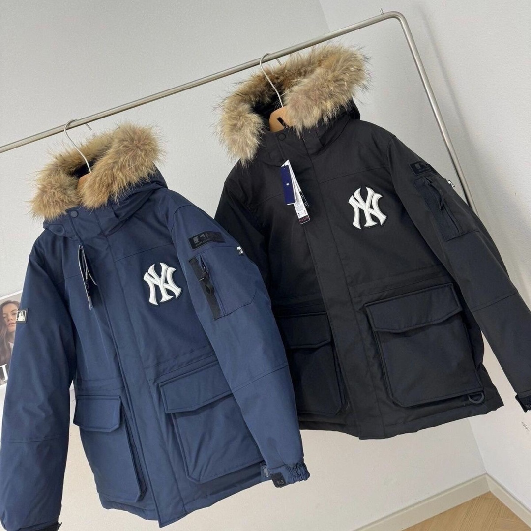 羽绒棉棉填充升级+100男女情侣中长款鹅绒保暖羽绒棉服防寒大毛领休闲秋冬