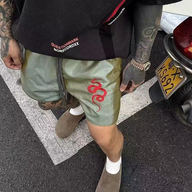 售价:35💰短裤分类篇(升级高克重+5)潮牌美式短裤高街男女休闲薄款运动百搭夏季宽松五分裤刺绣裤子M-4XL 