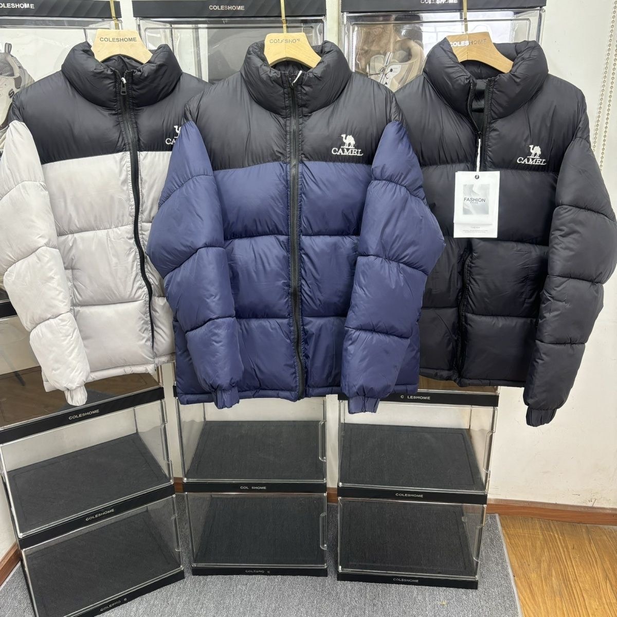 多色实拍原相机骆驼面包服王俊凯同款羽绒棉服秋冬新款男女户外加厚防风防水御寒保暖蓄热面包服