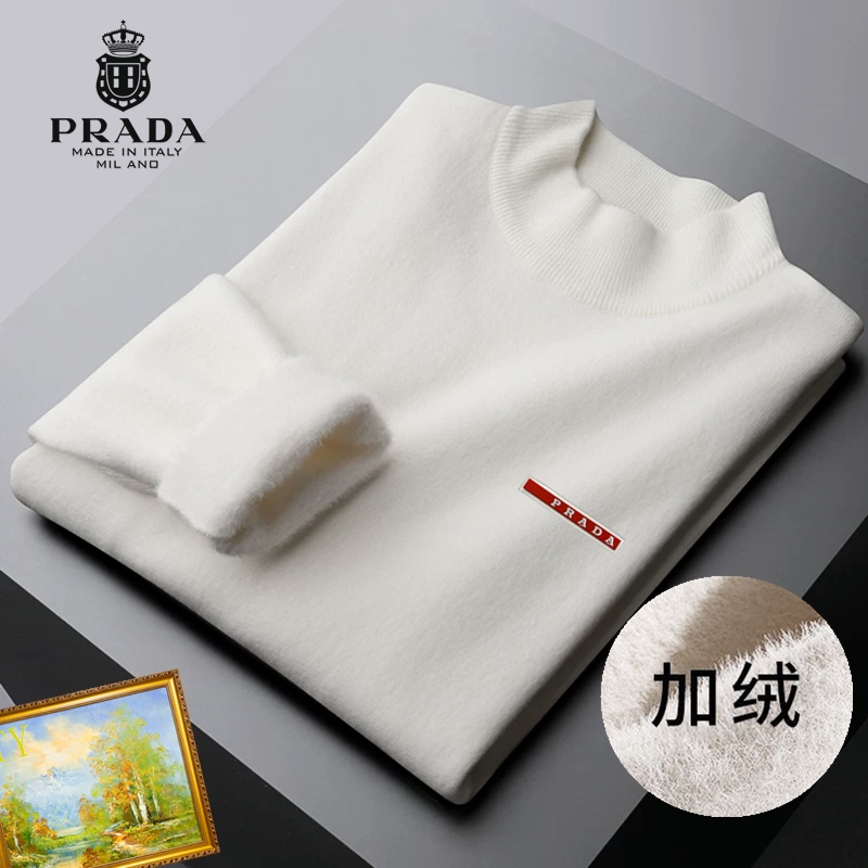 Prada Sale
 Clothing Sweatshirts Embroidery Wool