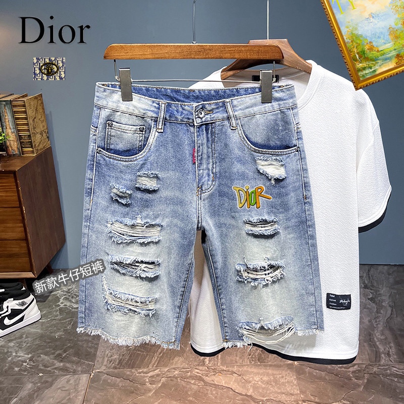 Dior Clothing Jeans Shorts Cotton Summer Collection Fashion