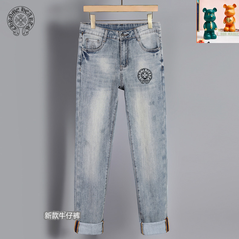 NO:135234,Croxin 2025ss fashion new product High-end luxury custom slim-fitting jeans, customer-supplied elastic fabric, fine imitation cotton yarn blend, comfortable and soft, classic small hardware accessories, excellent quality, extremely luxurious, stylish, not picky, Size: 28-38 (37),,chrome hearts, jeans, alexander wang19860909克罗心 2025ss时尚新品 高端奢华定制修身小脚牛仔裤,客供水洗弹力面料 精仿棉纱混纺 面料舒适柔软 经典小五金配饰 品质卓然 极度奢华 上身有型 不挑人 尺码:28-38（37）,,chrome hearts,jeans,alexander wang,Men's clothing