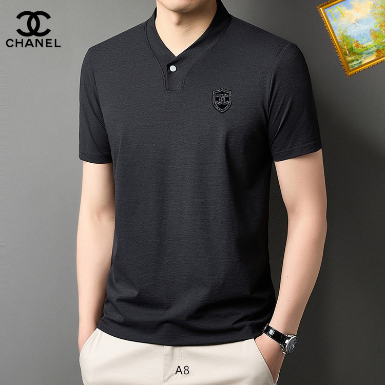 NO:438446,Chanel European products 2025ss new men's short-sleeved, high-end version of counter custom fabric, breathable and comfortable, impeccable details, brand element design concept, reflecting high quality. The feel is delicate and soft!  It is casually cut, with a great upper body style!  Code number M-XXXL, chanel, T-shirt, alexander wang19860909香奈儿 欧货 2025ss新款男士短袖,高端版本专柜定制面料 透气舒适度高,细节无可挑剔,品牌元素设计理念,体现高品质.手感细腻柔软！呈现休闲裁剪,上身版型超赞！码数M-XXXL,,chanel,T-shirt,alexander wang,Men's clothing