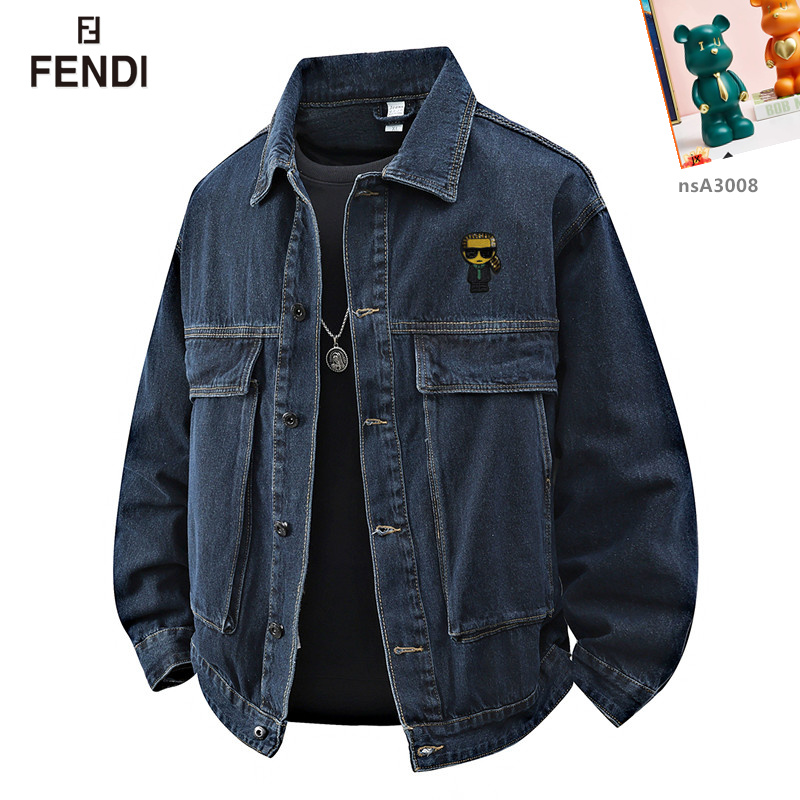 NO:725713,Support replacement after the year!  Fendi's most popular fashion items, high-quality purchasing agent, 2015SS brand new men's denim jacket, original order of high-end denim shirts synchronized with the official website!  Fashionable denim clothing with high precision and heavy craftsmanship!  Very casual M-3XL,,fendi,jackets & coats,19860909支持年后退换！ 芬迪 时尚主推爆款 代购级别牛货 2015SS全新男士牛仔外套 官网同步原单高端牛仔衫 ！时尚牛仔衣 高精度重磅工艺！ 非常显休闲 M-3XL,,fendi,jackets & coats,,Men's clothing