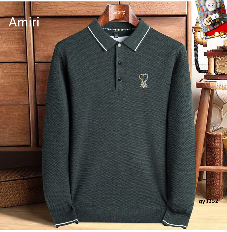 NO:513551,. Amiri top round neck long-sleeved sweater high-end custom versatile styles can be easily controlled by anyone. The fabric is fully customized craftsmanship, the latest logo design of the luxurious classic brand on the chest, which is very high-end and those who understand goods must enter!  The style and tailoring are slim styles, which are very exquisite, showing aura and highlighting the exquisiteness of business men. This is the unique feature, the right slim fit, and the upper body effect is very good!  Size M-3XL, sweaters, alexander wang19860909. Ａmiri 顶级圆领长袖毛衣高级定制百搭款式 任何人都可以轻松驾驭 面料全订制工艺 胸前奢华经典品牌最新logo设计,非常显档次懂货的必须入！版型剪裁属于修身款 非常精致,显气场,又会凸显商务男士的精致,这就是独到之处,恰到好处的修身,上身效果非常赞！尺码M-3XL,,sweaters,alexander wang,Men's clothing