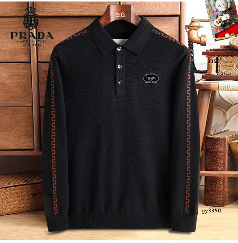 NO:513557,. Prada top round neck long-sleeved sweater high-end custom versatile styles that anyone can easily control. The fabric is fully customized craftsmanship, the latest logo design of the luxurious classic brand on the chest, which is very high-end and those who understand goods must enter!  The style and tailoring are slim styles, which are very exquisite, showing aura and highlighting the exquisiteness of business men. This is the unique feature, the right slim fit, and the upper body effect is very good!  Size M-3XL, prada, sweaters, alexander wang19860909. 普拉达 顶级圆领长袖毛衣高级定制百搭款式 任何人都可以轻松驾驭 面料全订制工艺 胸前奢华经典品牌最新logo设计,非常显档次懂货的必须入！版型剪裁属于修身款 非常精致,显气场,又会凸显商务男士的精致,这就是独到之处,恰到好处的修身,上身效果非常赞！尺码M-3XL,,prada,sweaters,alexander wang,Men's clothing
