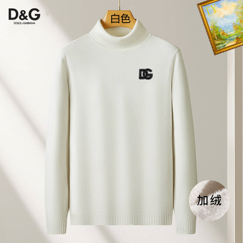 NO:728893,Supports exchange of sweaters after the end of the year. D&G counter style plush sweater, imported wool fabric, 3D digital embroidery logo design, thickened and high density, mink fur lining, more warm, versatile sweater, excellent fit, the type that needs to be paid for the fit fabric!  Size: M-3XL,,Dolce&Gabbana,sweaters,19860909支持年后退换毛衣 D&G专柜款加绒毛衣,进口羊毛面料,3D数码刺绣Logo设计,加厚高密度,内里加貂毛,保暖性更强,百搭毛衣,版型极好,冲着版型面料也要收的类型！码数:M-3XL,,Dolce&Gabbana,sweaters,,Men's clothing