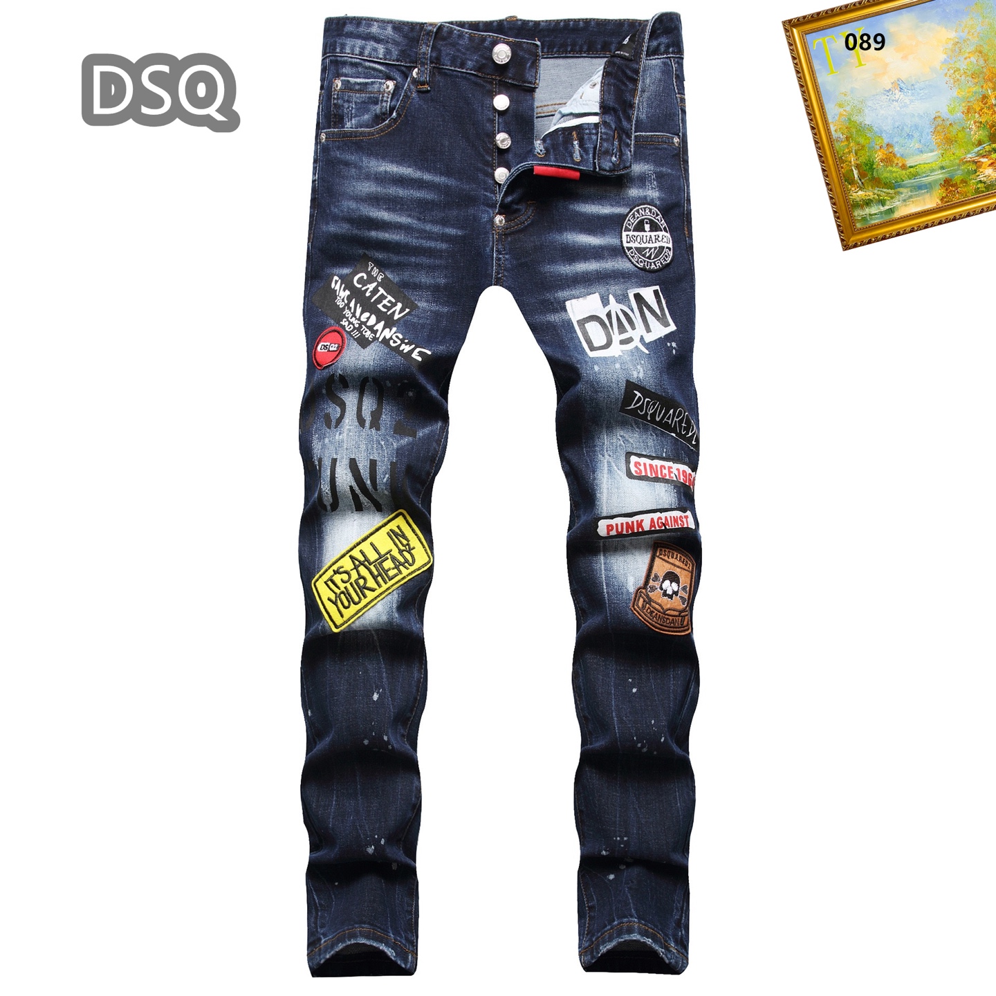NO:728916,Support replacement after the year!  High-end customization, 2026 early autumn latest jeans, simultaneous sale at the counter, original customization, customer-supplied hardware accessories, original order quality, imported solid-color denim elastic fabric, heavy washing, fine workmanship, and excellent upper body!  Preferred item, complete with three standards.…………………………………………………… Size29-38 Guangzhou DSQ new tattered heavy industry men’s slim fit horse point stretch D2 jeans tight patch patch cloth outfit,,jeans,19860909支持年后退换！高端定制、2026早秋最新款牛仔裤 柜台同步发售 原版定制 客供五金辅料 原单品质 进口固色牛仔弹力面料 重工洗水 做工走线精细 上身绝佳！优选单品 三标齐全.…………………………………………………… Size29-38 广州DSQ新款破烂重工男士修身马骝点弹力D2牛仔裤紧身补丁帖布装,,jeans,,Men's clothing