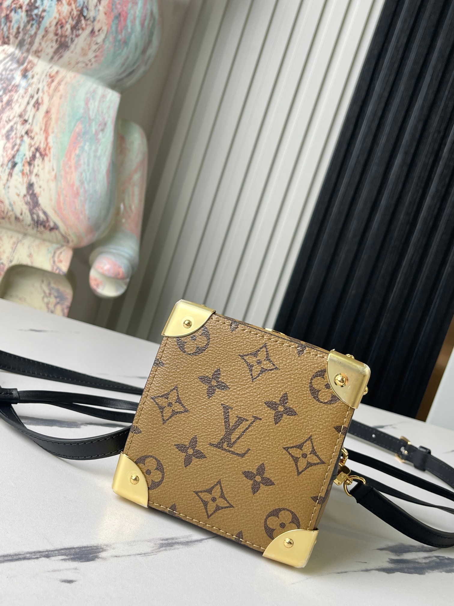 顶级原单独家实拍M82885黄花迷你水桶包烧麦包系列OnlineOnly手袋M82885黄花烧麦包用Mo