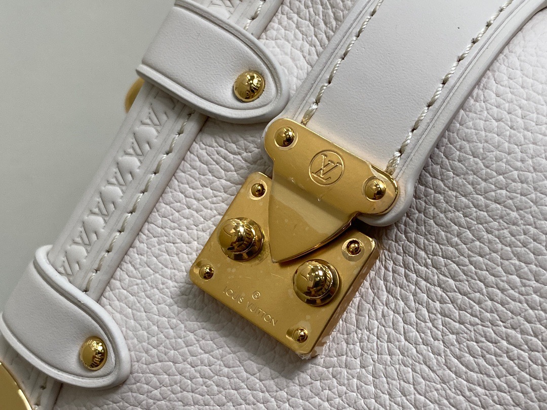 【顶级原单 独家实拍】M23817米白 M23915 全皮软盒子系列Side Trunk 小号手袋 M2