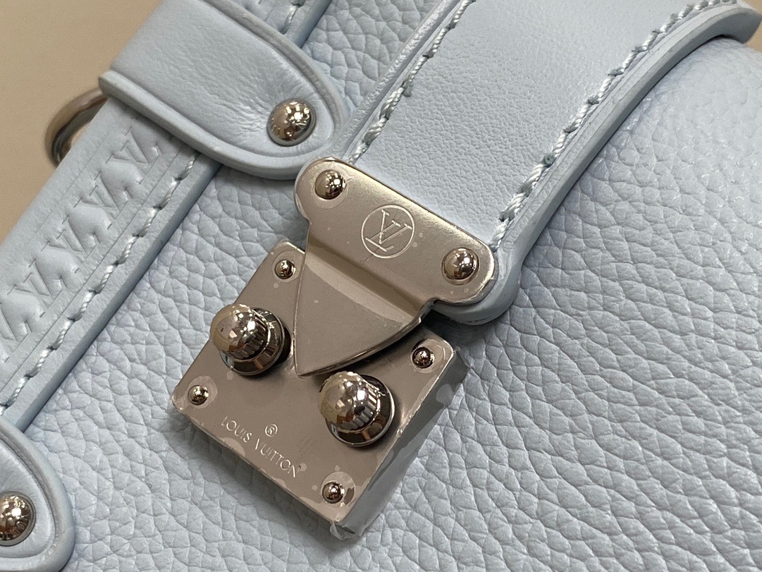 【顶级原单 独家实拍】M23817浅蓝 M25067 全皮软盒子系列Side Trunk 小号手袋 M2