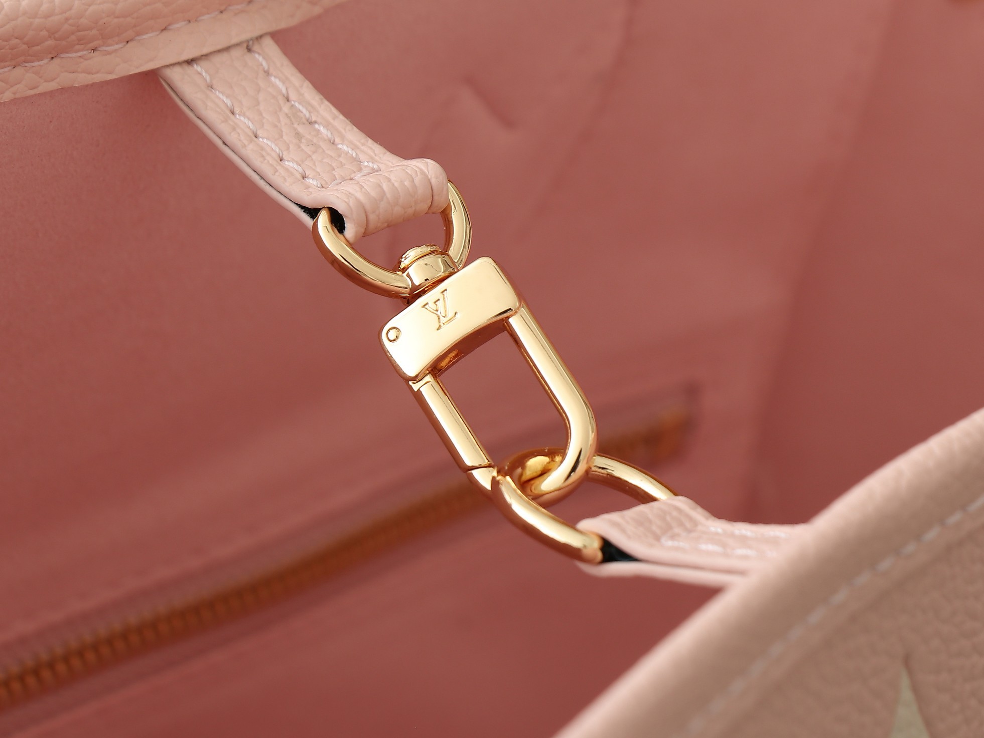 【顶级原单 独家实拍】M14210奶昔粉 M45686 全皮压花购物袋系列 Neverfull 中号手袋