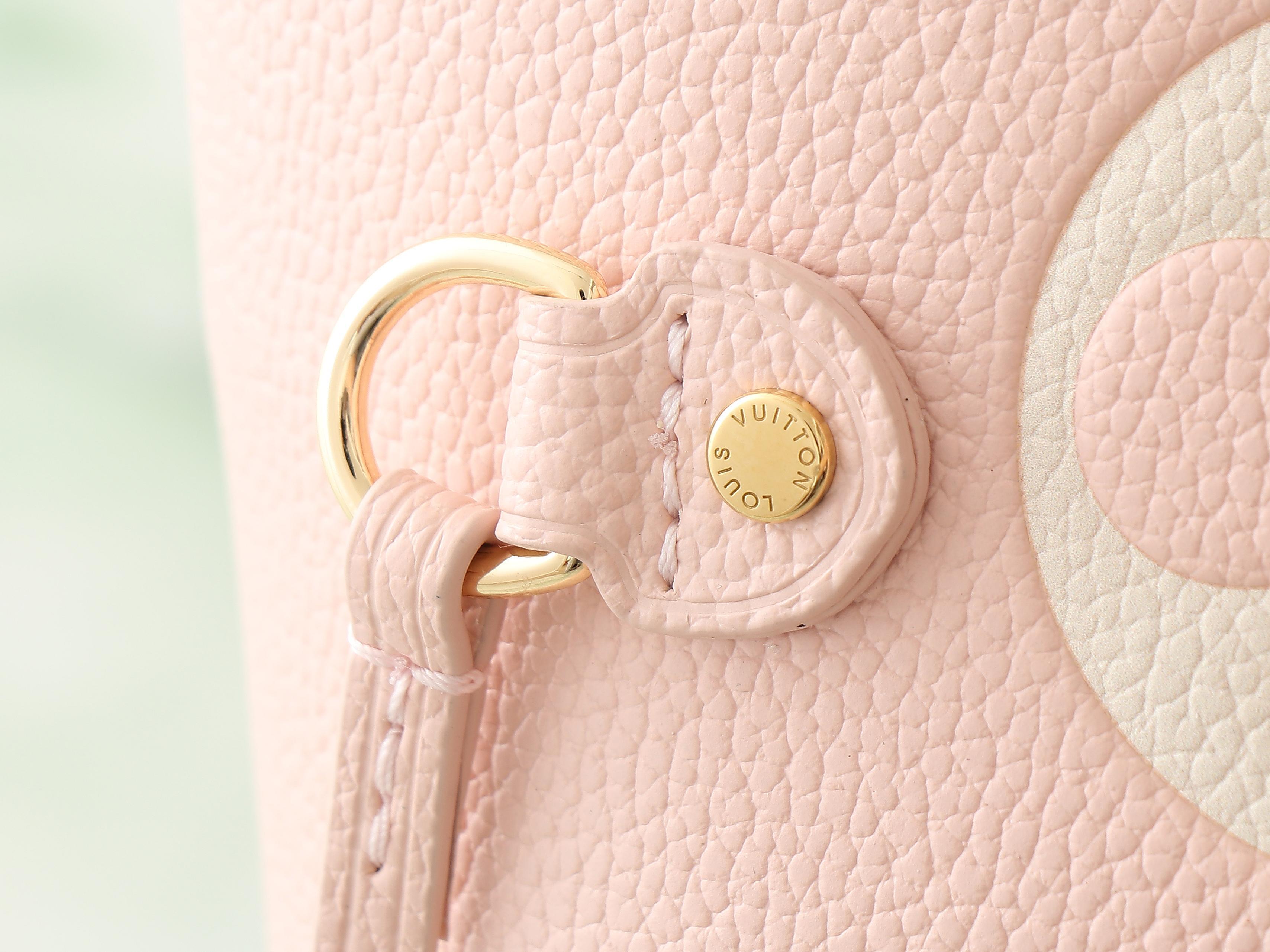 【顶级原单 独家实拍】M14210奶昔粉 M45686 全皮压花购物袋系列 Neverfull 中号手袋