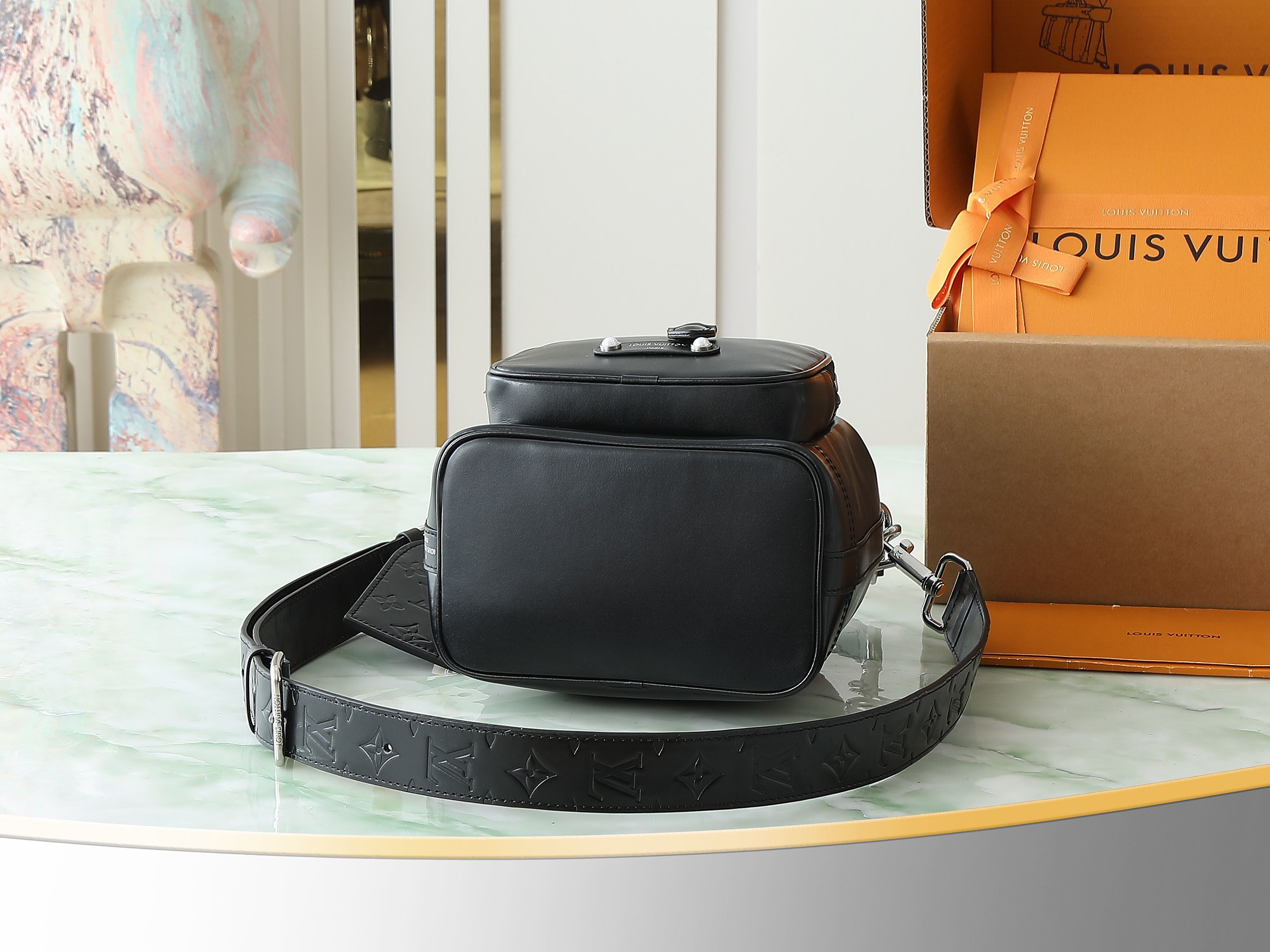 【顶级原单 独家实拍】M13985黑色 全皮手提包 NOÉ CARGO 手袋 本款 Noé Cargo