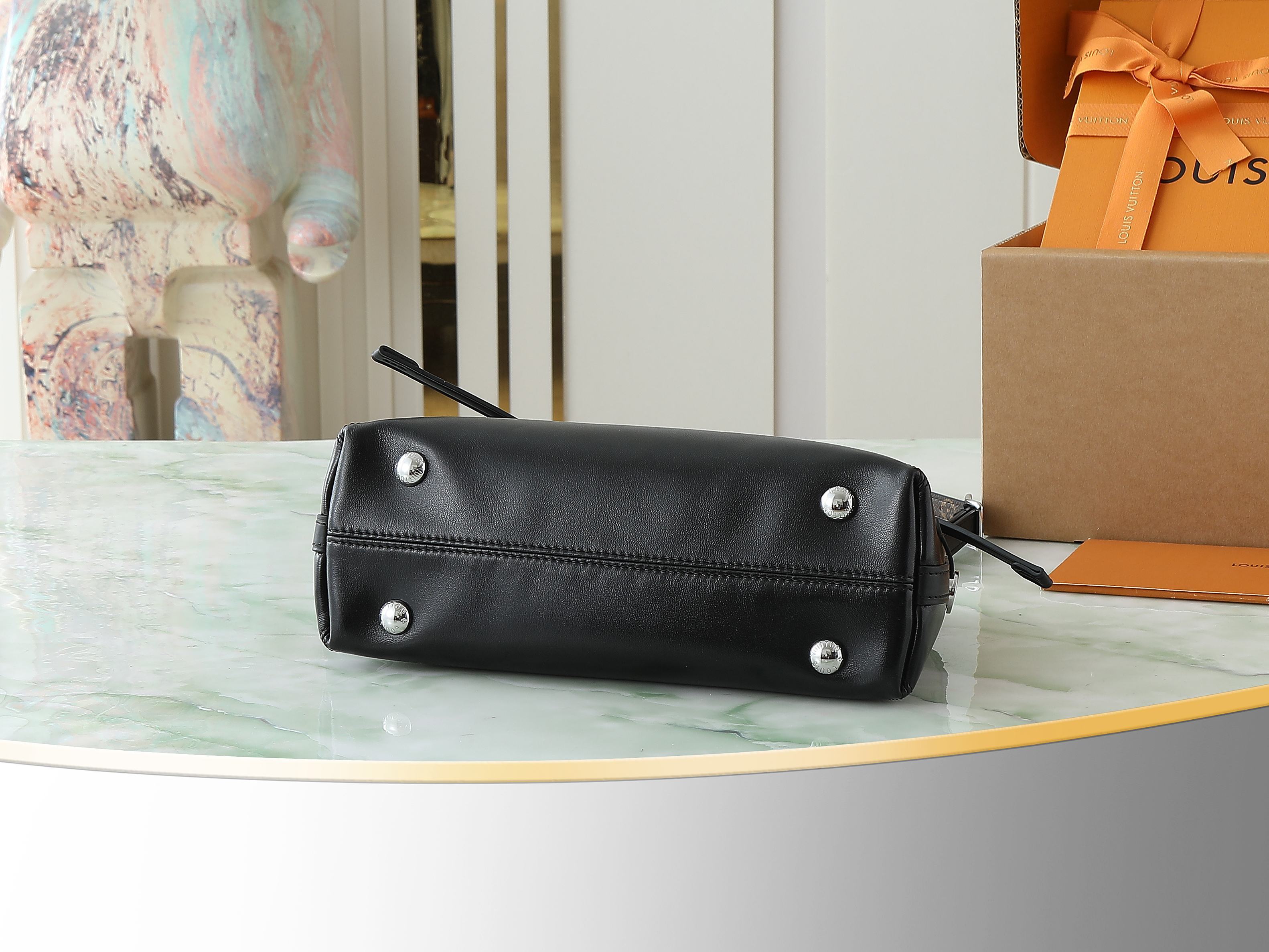 【顶级原单 独家实拍】M12888黑色全皮 购物袋系列 CARRYALL BB 手袋 本款 CarryA