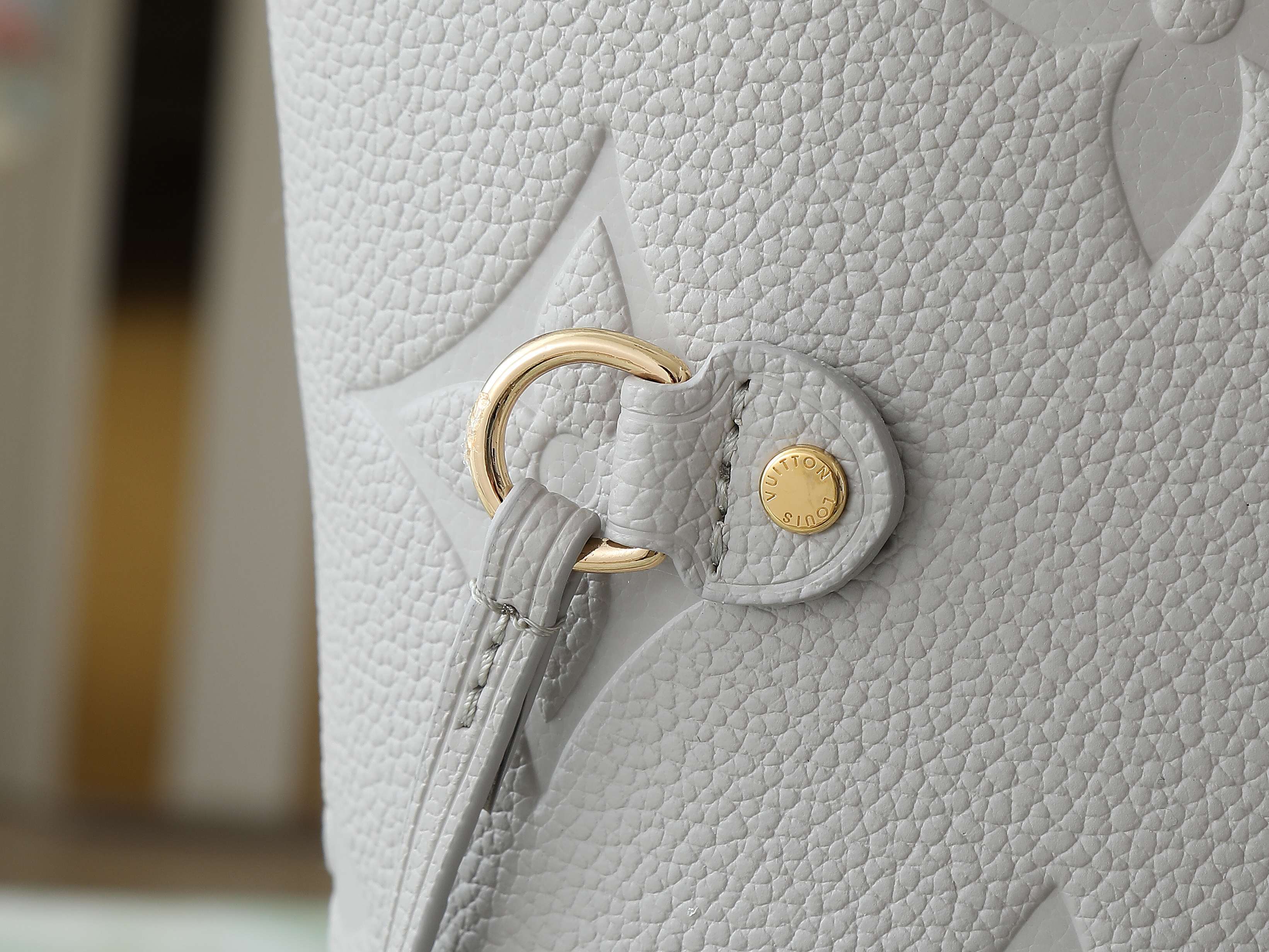 【顶级原单 独家实拍】M13758雾灰 M45686 全皮压花购物袋系列 Neverfull 中号手袋