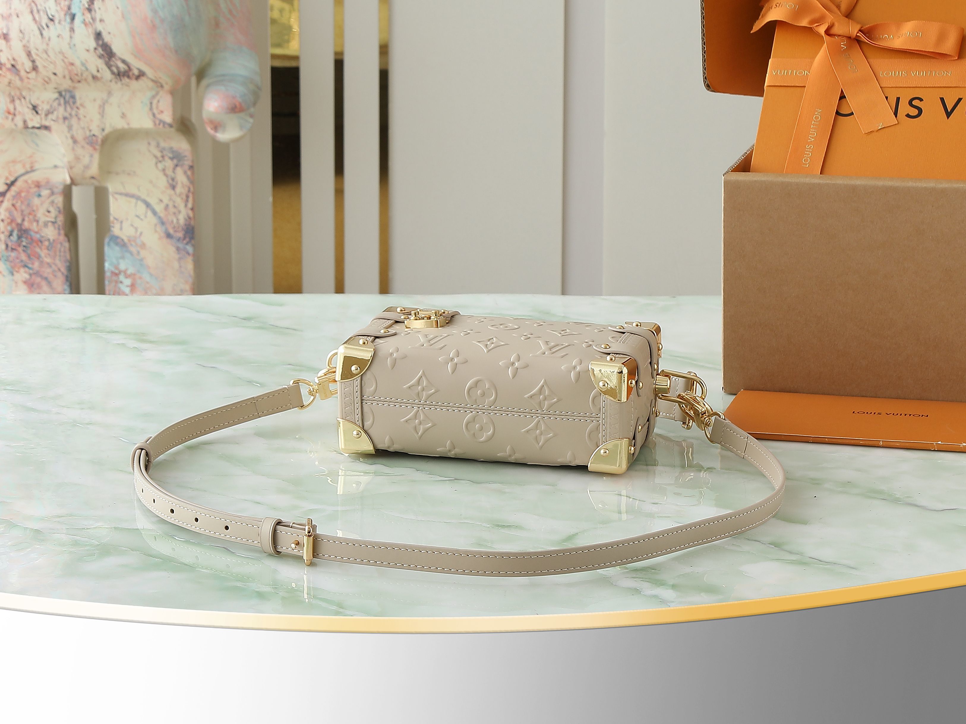 【顶级原单 独家实拍】M14571全皮 软盒子包箱子 Petite Malle 手袋 Nicolas G