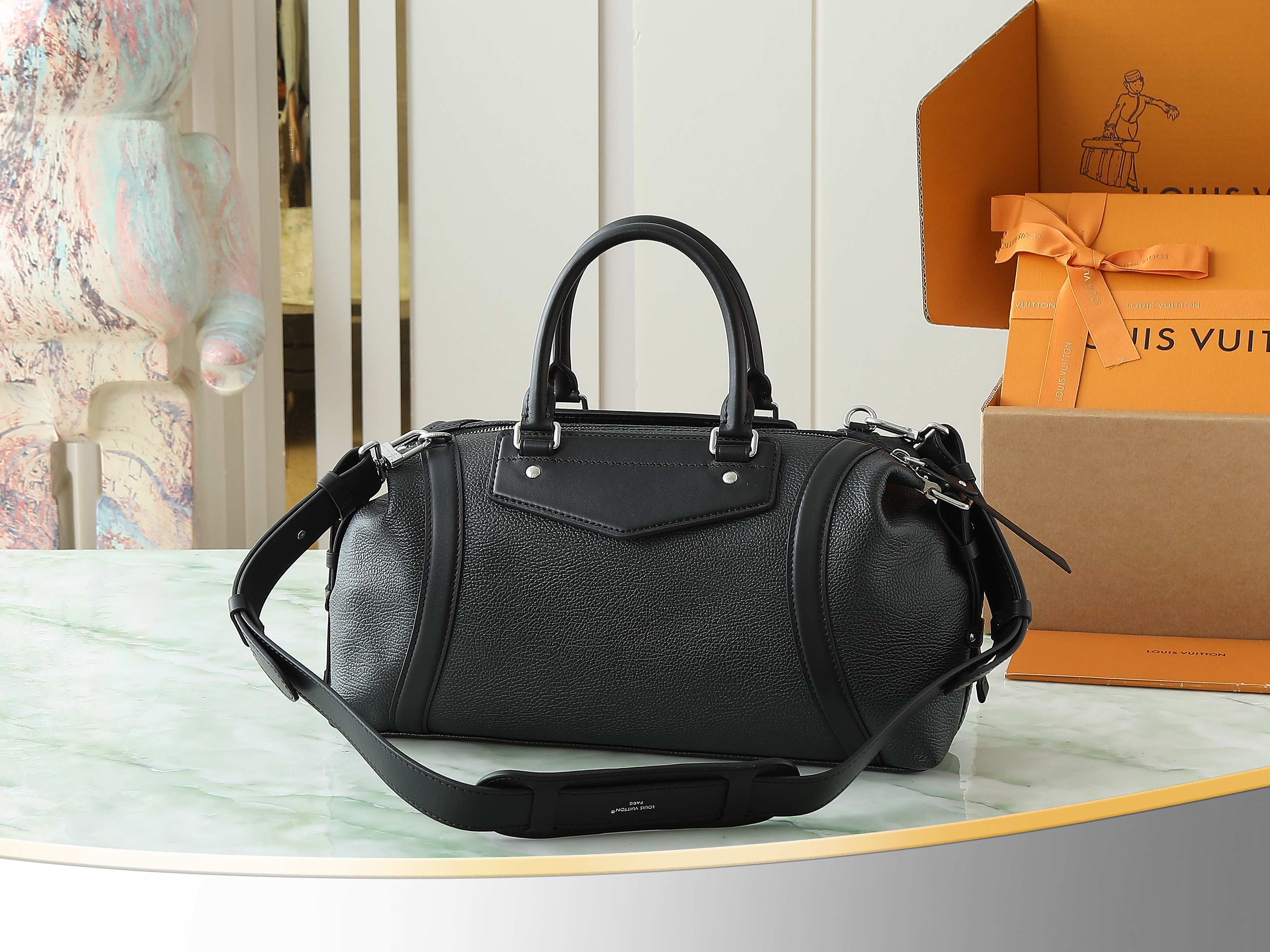 【顶级原单 独家实拍】M14700黑色 全皮机车包 LV Biker中号手袋 机车包 M14702灰蓝色