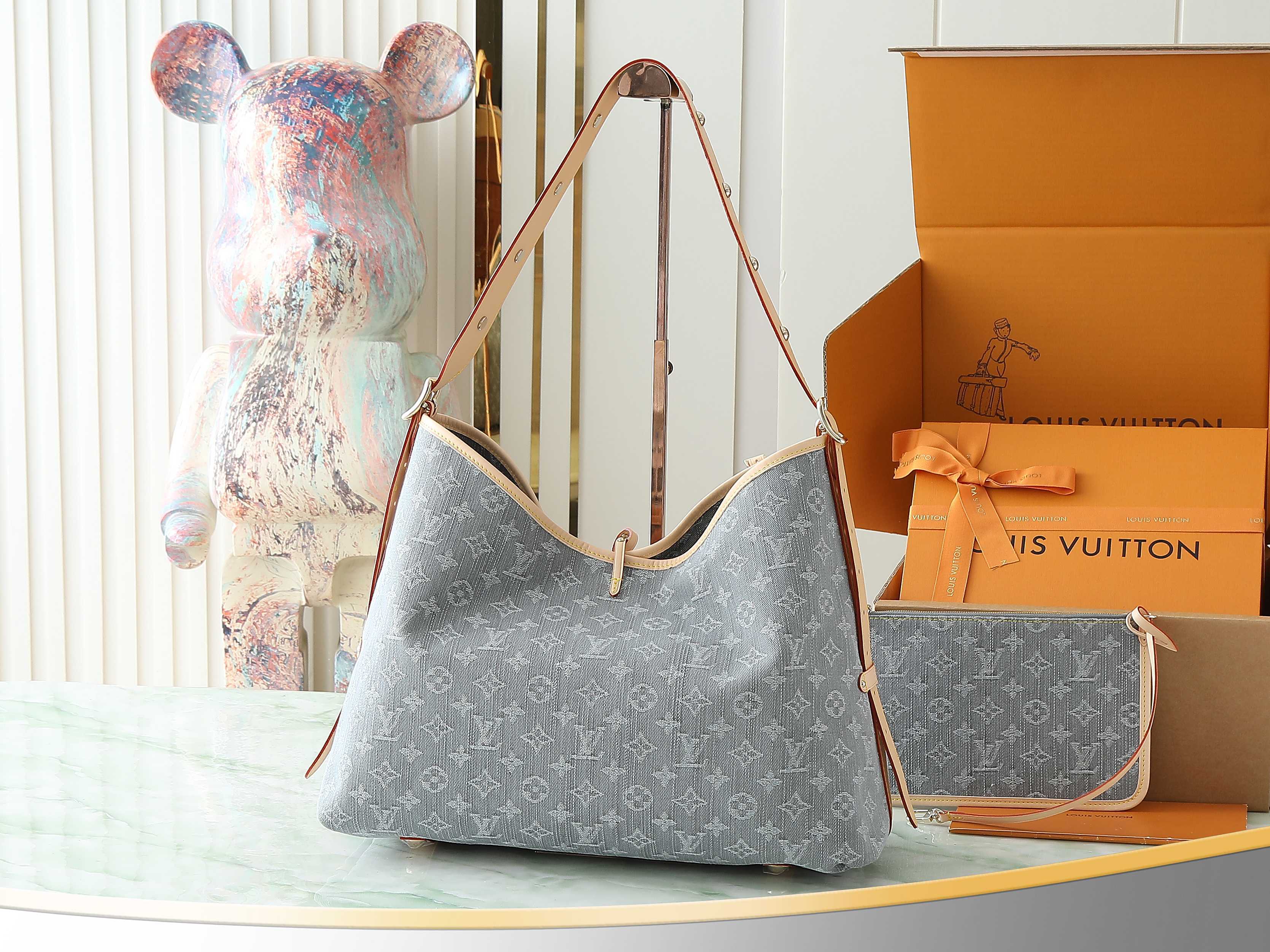 【顶级原单 独家实拍】M13289 新灰色牛仔购物袋系列 顶级加强版 163c01 本款 CarryAl