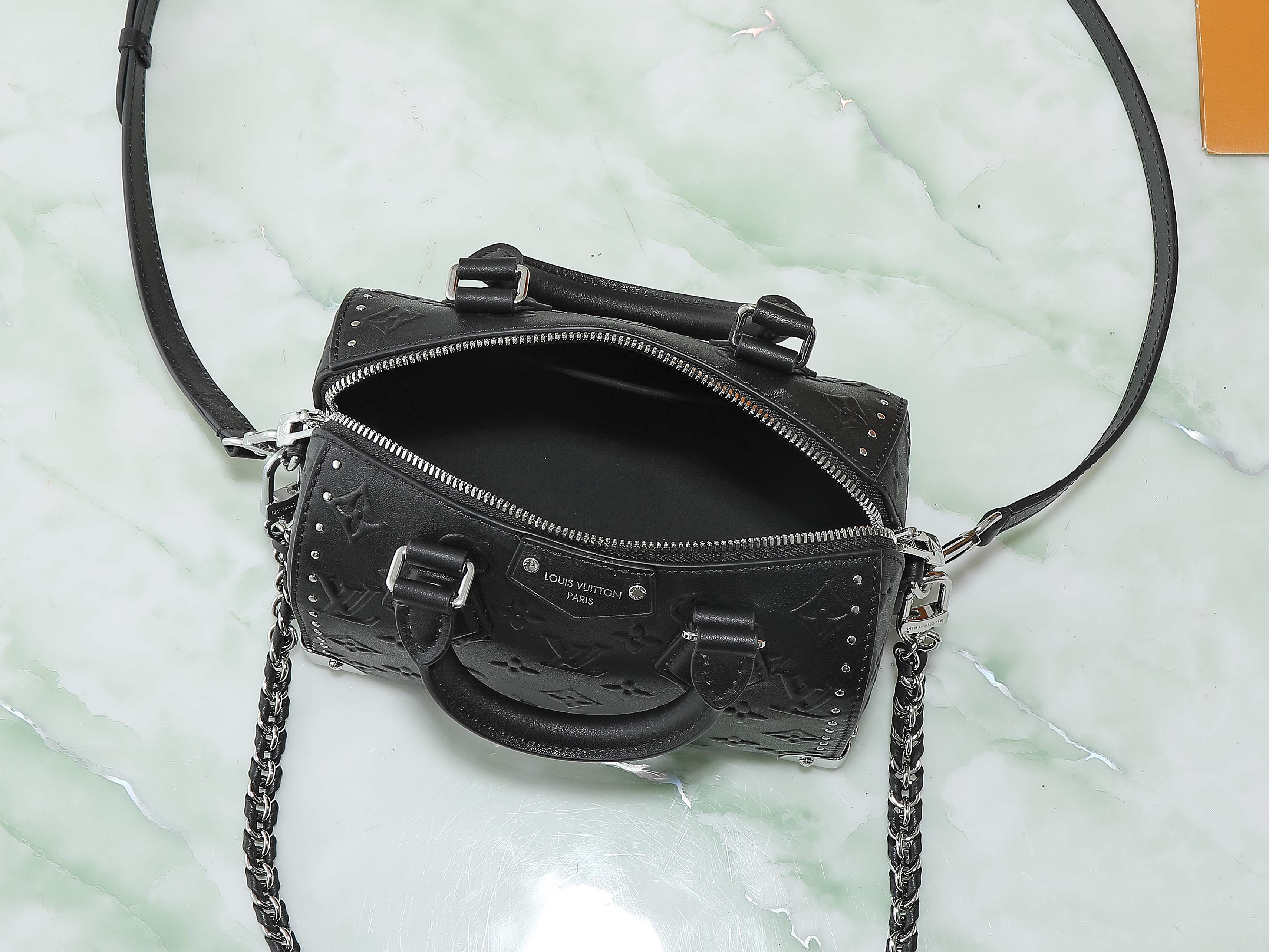 【顶级原单 独家实拍】M14575黑色 全皮speedy枕头包 SPEEDY TRUNK 20 手袋 M