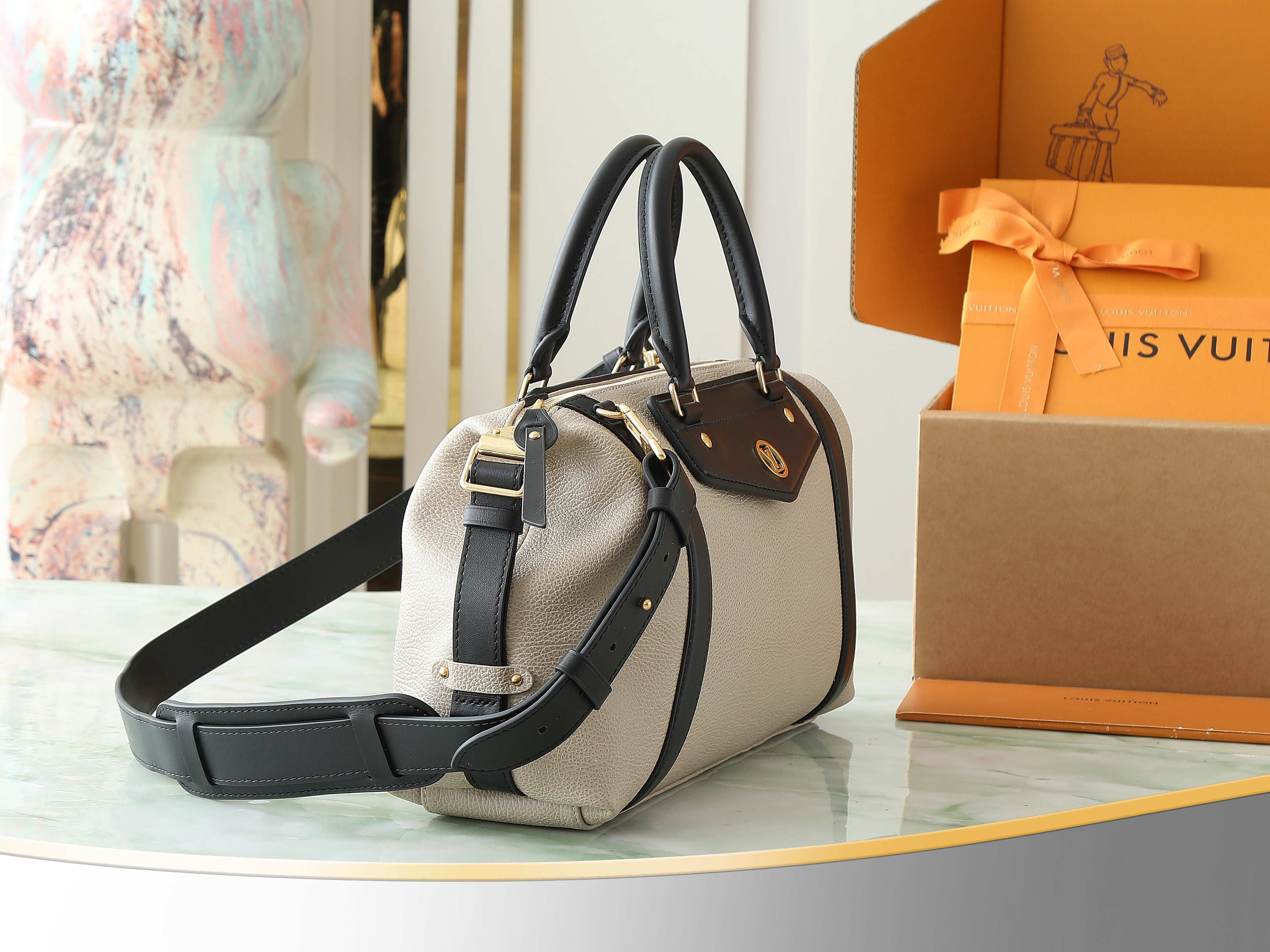 【顶级原单 独家实拍】M14721灰褐色 全皮机车包 LV Biker中号手袋 机车包 M14702灰蓝