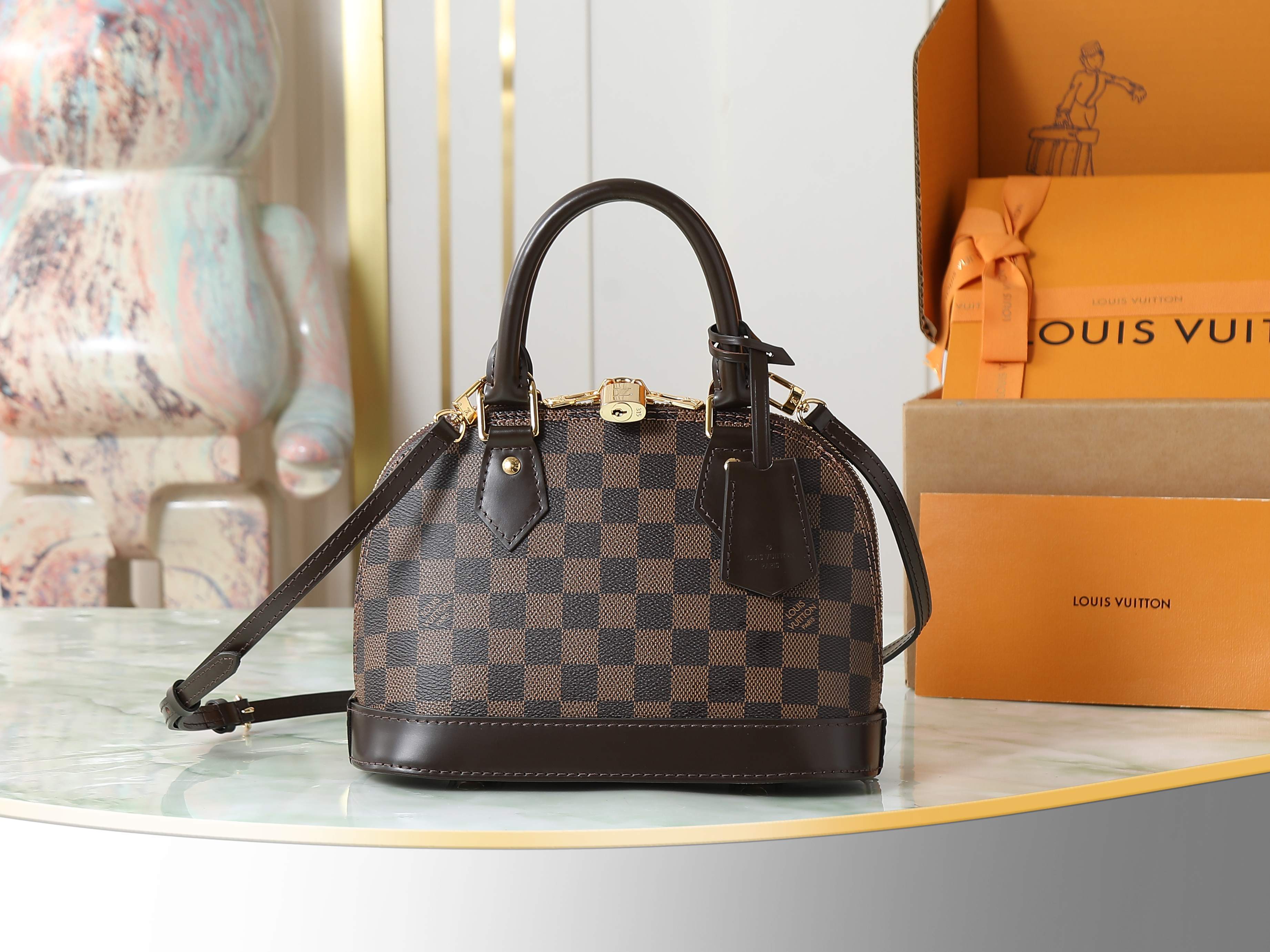 P480 [Pedido original superior, toma real exclusiva] N40606 Nueva versión del bolso ALMA BB M46990 M53152 Este bolso Al…