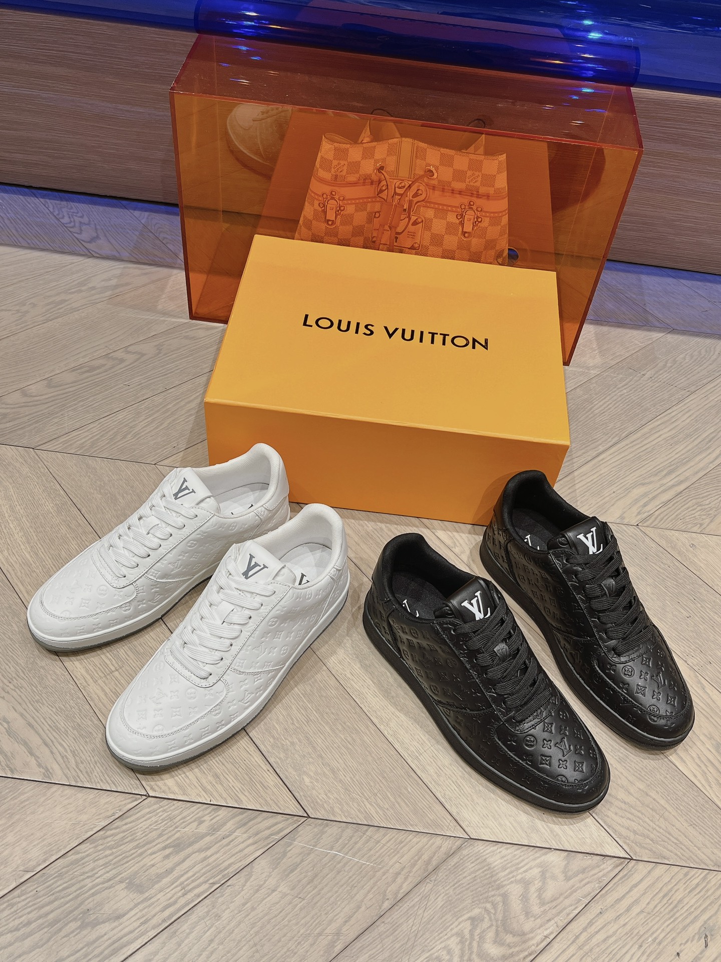 Louis Vuitton Skateboard Shoes White Printing Cowhide Fall/Winter Collection