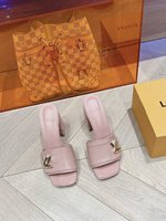 Louis Vuitton Shoes High Heel Pumps Slippers Best Fake
 Calfskin Cowhide Denim Goat Skin Patent Leather Sheepskin Spring/Summer Collection