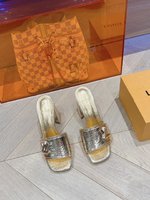 Louis Vuitton Copy
 Shoes High Heel Pumps Slippers Calfskin Cowhide Denim Goat Skin Patent Leather Sheepskin Spring/Summer Collection