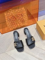 Online From China
 Louis Vuitton Shoes High Heel Pumps Slippers Replica 1:1
 Calfskin Cowhide Denim Goat Skin Patent Leather Sheepskin Spring/Summer Collection