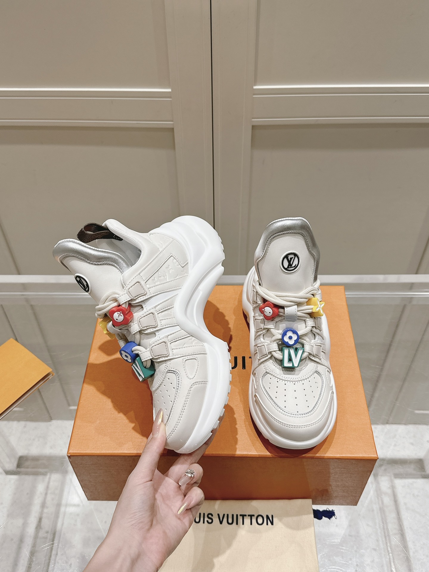 路易威登 Louis Vuitton 高定典藏经典高奢皮鞋男鞋女鞋鞋履高跟鞋 #E1DF4070 2