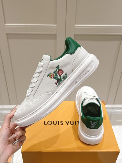 Louis Vuitton L Print Casual White Sneakers, Designer Fashion Shoes 27 Louis Vuitton L Print Casual White Sneakers, Designer Fashion Shoes
