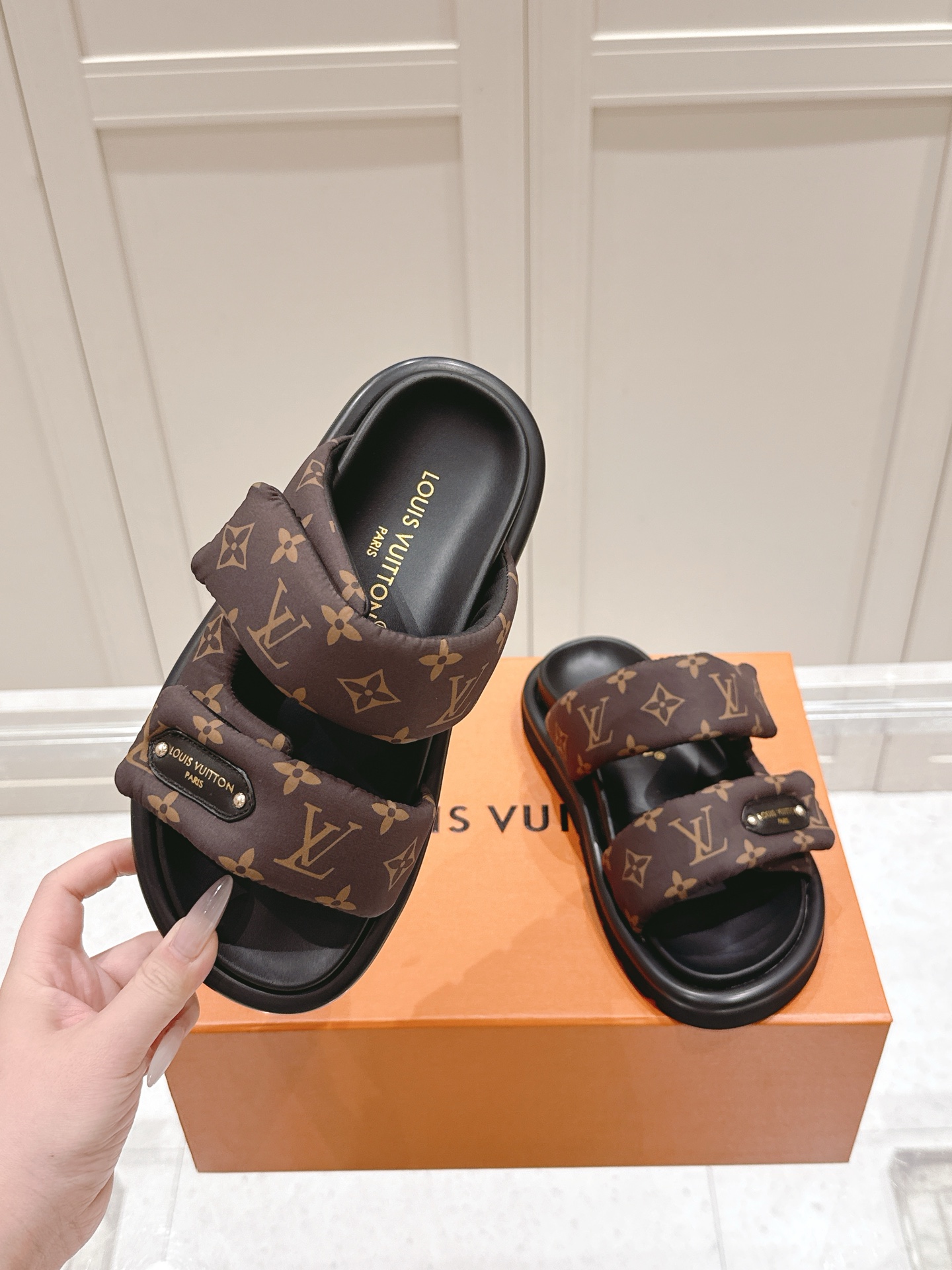 Louis Vuitton Pool Pillow Comfort Monogram Sandals - Women's Designer Slides 3 i1746444169339 449 0 1