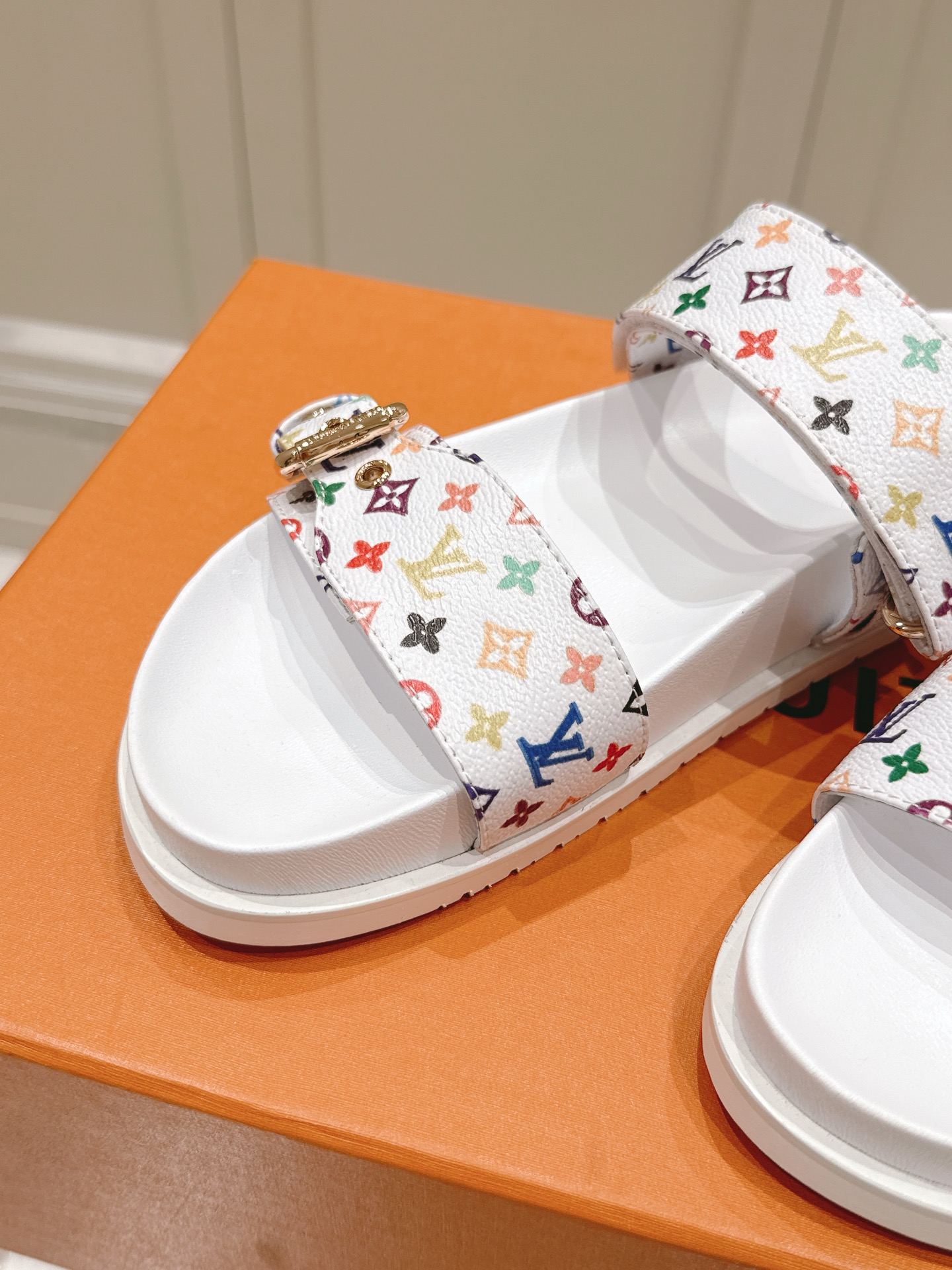 Louis Vuitton x Murakami Takashi Denim Monogram Sandals - Bom Dia Comfort 7 i1746444743048 6587 0 5