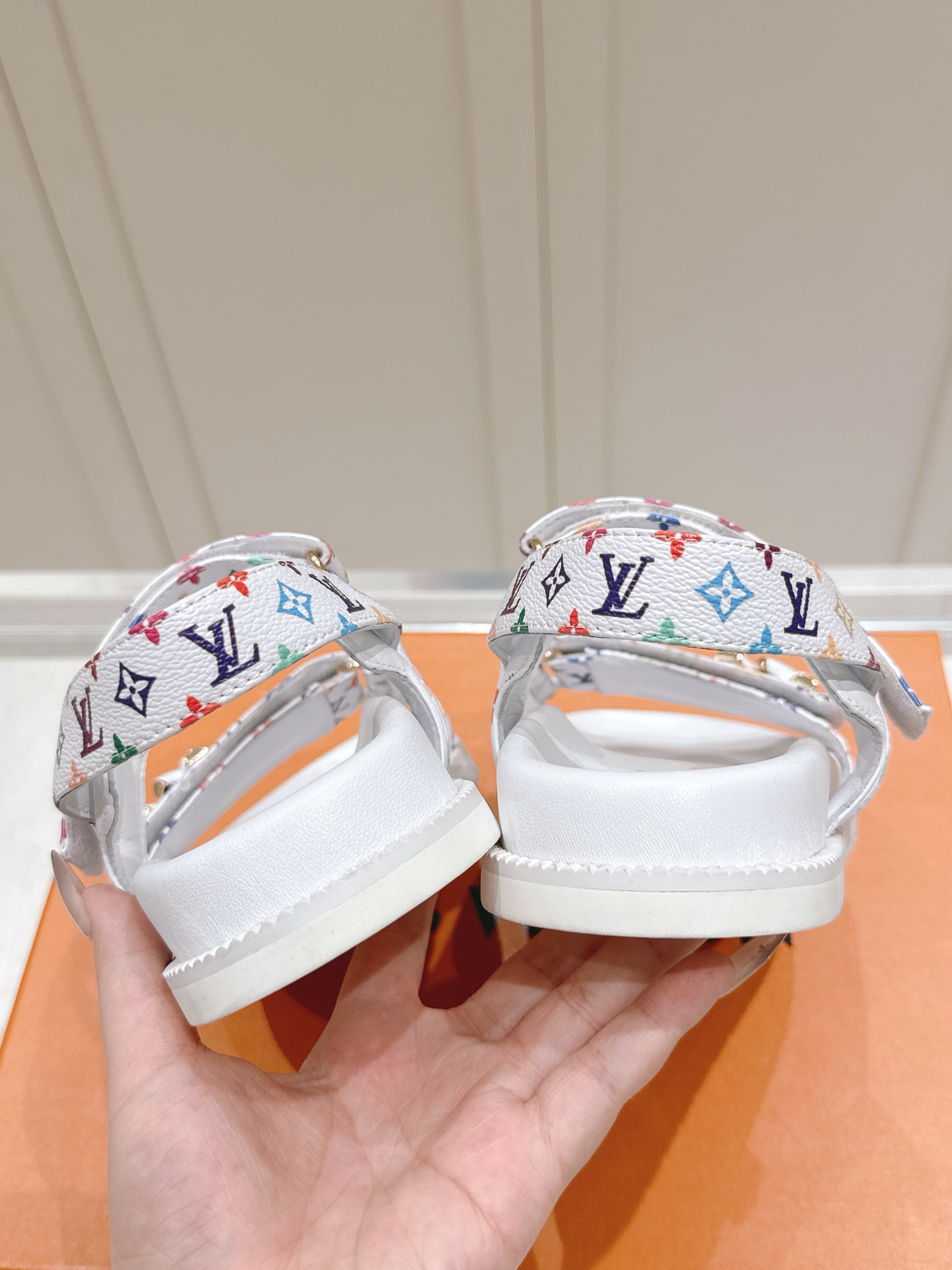 Louis Vuitton x Murakami Takashi Bom Dia Comfort Flat Denim Sandals 10 i1746445194951 7399 0 8
