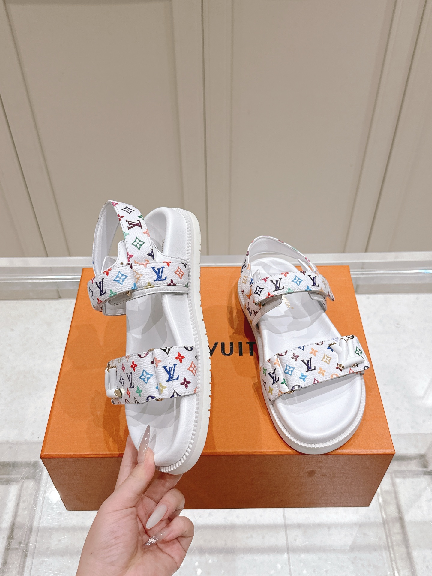 Louis Vuitton x Murakami Takashi Bom Dia Comfort Flat Denim Sandals 3 i1746445196579 131 0 1