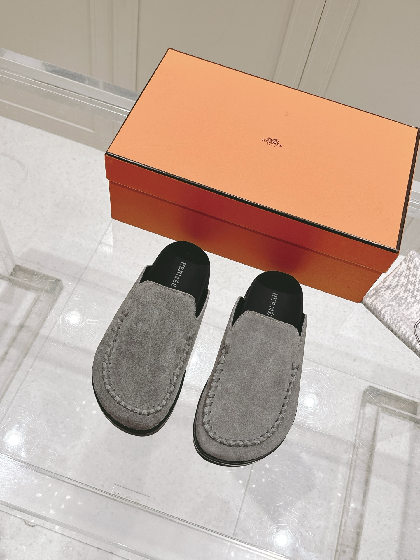 Hermès Hermes爱马仕 Key系列 厚底 包头拖 穆勒鞋 拖鞋