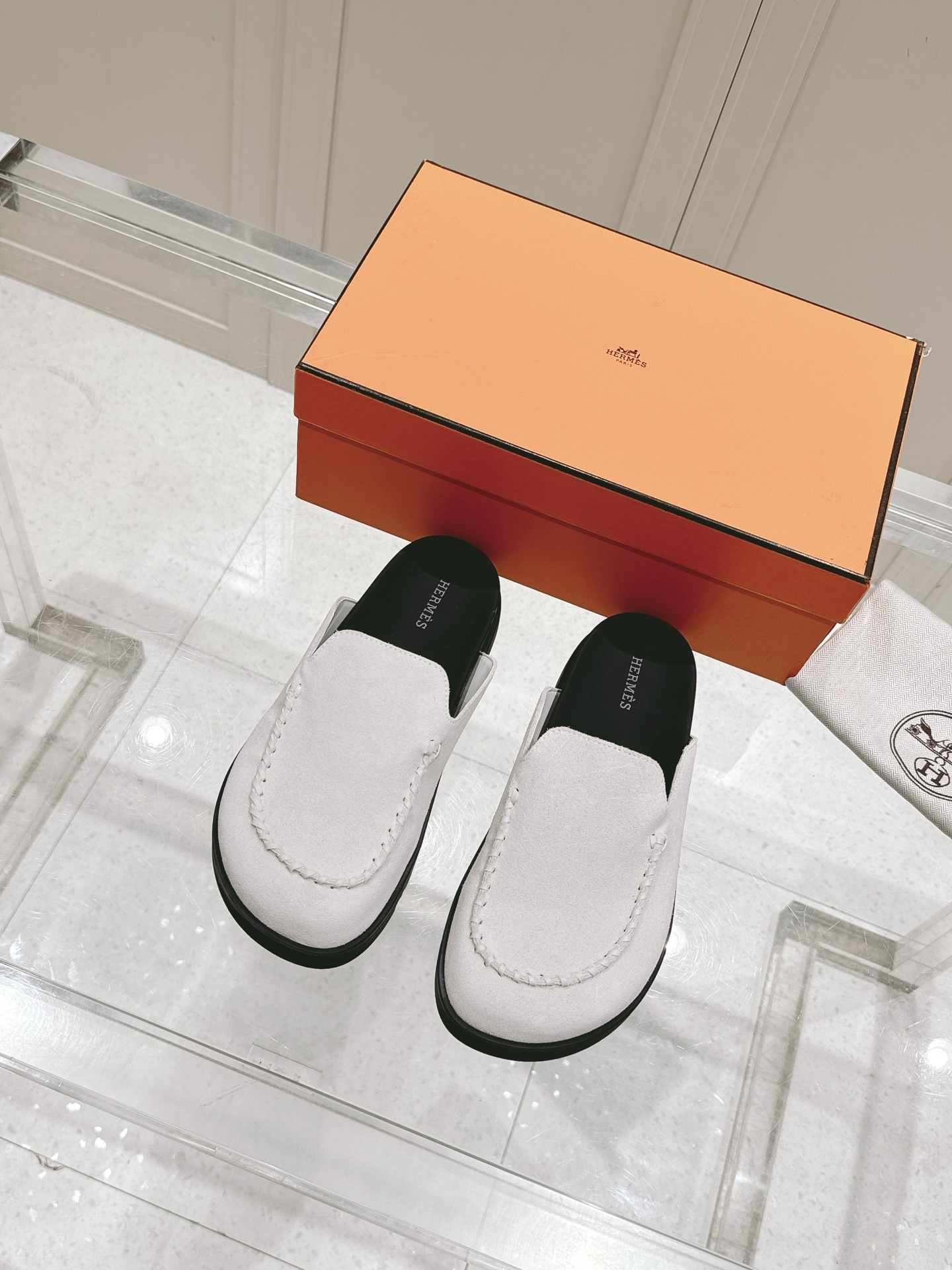 Hermès Hermes爱马仕 Key系列 厚底 包头拖 穆勒鞋 拖鞋