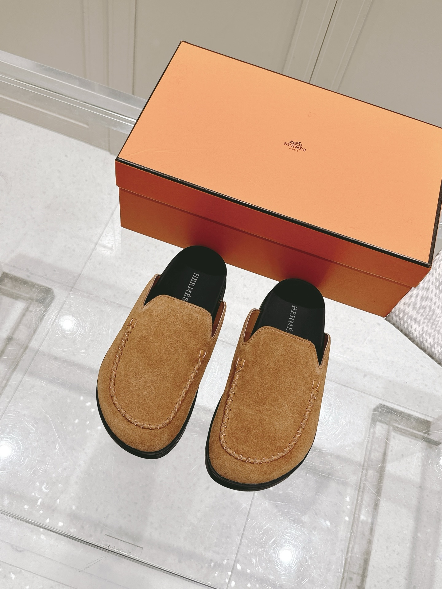 Hermès Hermes爱马仕 Key系列 厚底 包头拖 穆勒鞋 拖鞋