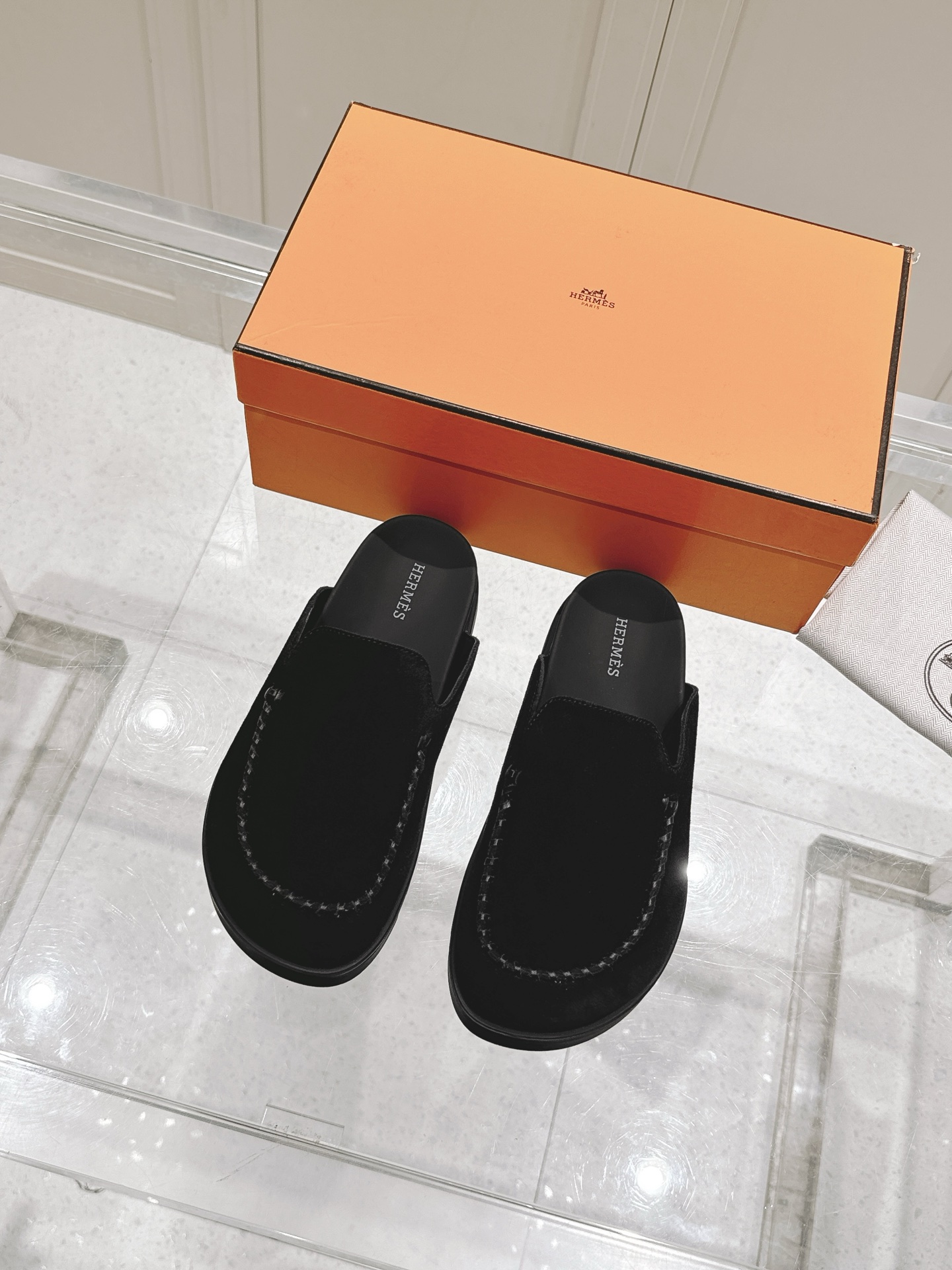 Hermès Hermes爱马仕 Key系列 厚底 包头拖 穆勒鞋 拖鞋