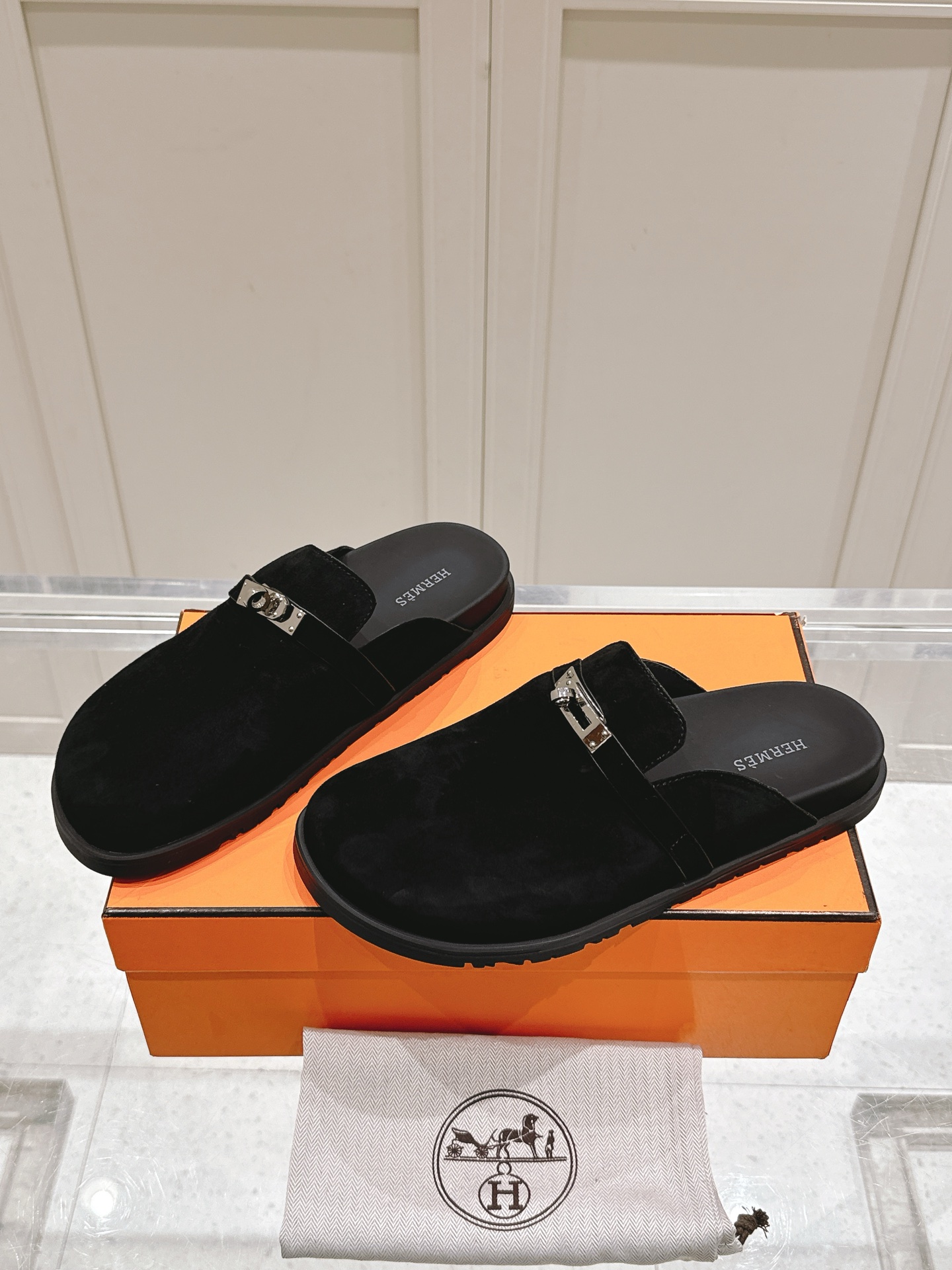 Hermès Hermes爱马仕 Key系列 厚底 包头拖 穆勒鞋 拖鞋