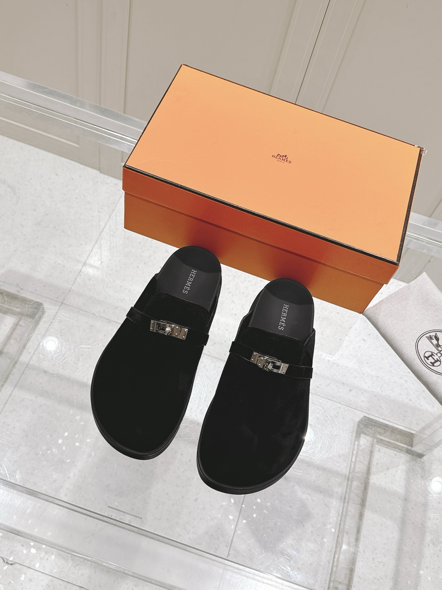 Hermès Hermes爱马仕 Key系列 厚底 包头拖 穆勒鞋 拖鞋