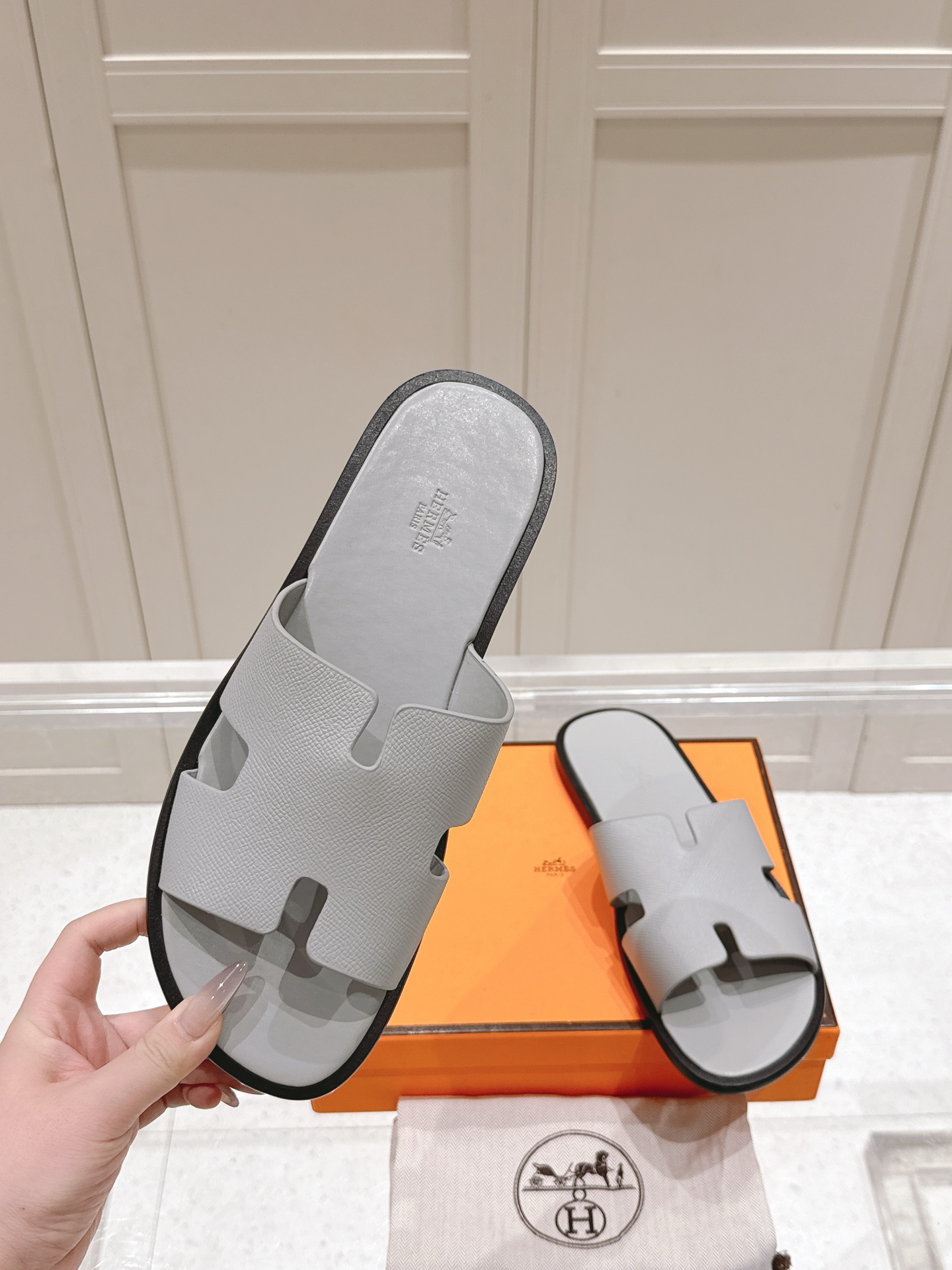Hermès Hermes爱马仕lzmir系列 老舅鞋 二舅拖鞋 H拖 凉鞋