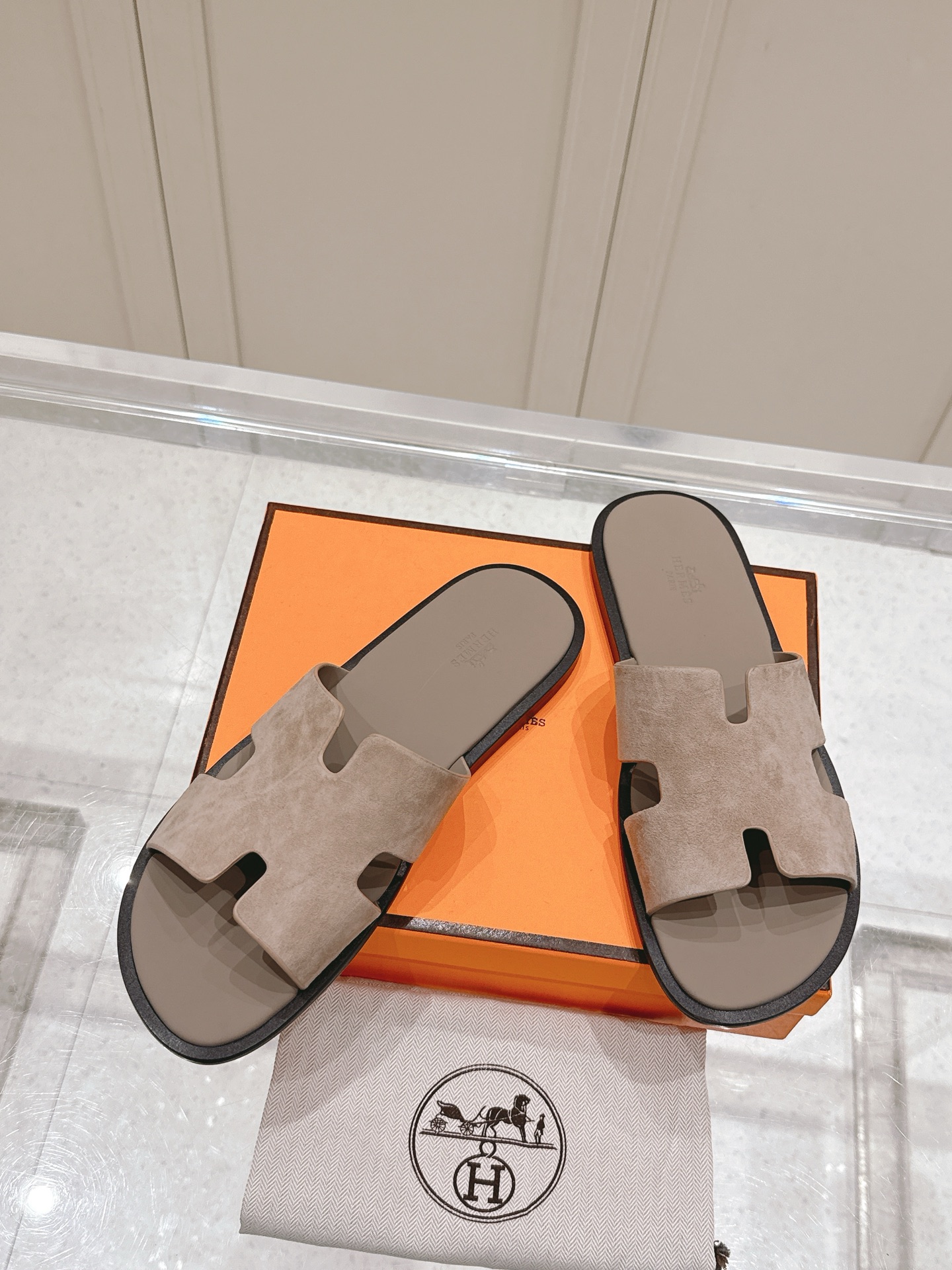 Hermès Hermes爱马仕lzmir系列 老舅鞋 二舅拖鞋 H拖 凉鞋