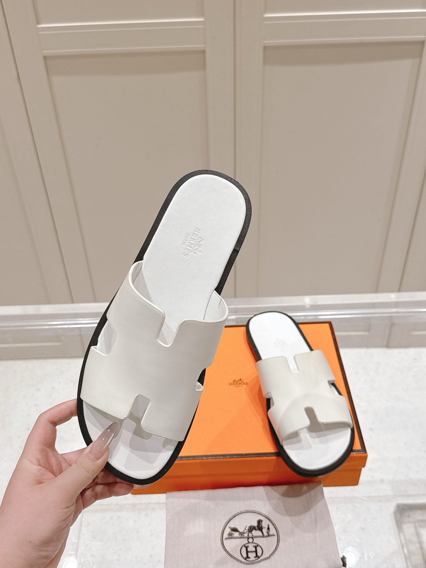 Hermès Hermes爱马仕lzmir系列 老舅鞋 二舅拖鞋 H拖 凉鞋