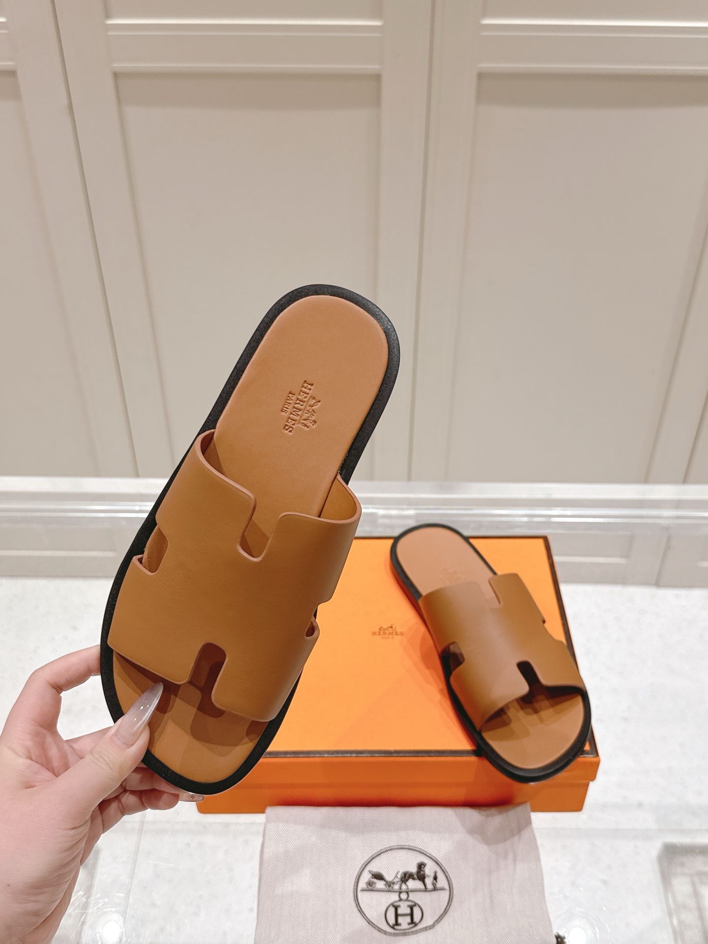 Hermès Hermes爱马仕lzmir系列 老舅鞋 二舅拖鞋 H拖 凉鞋